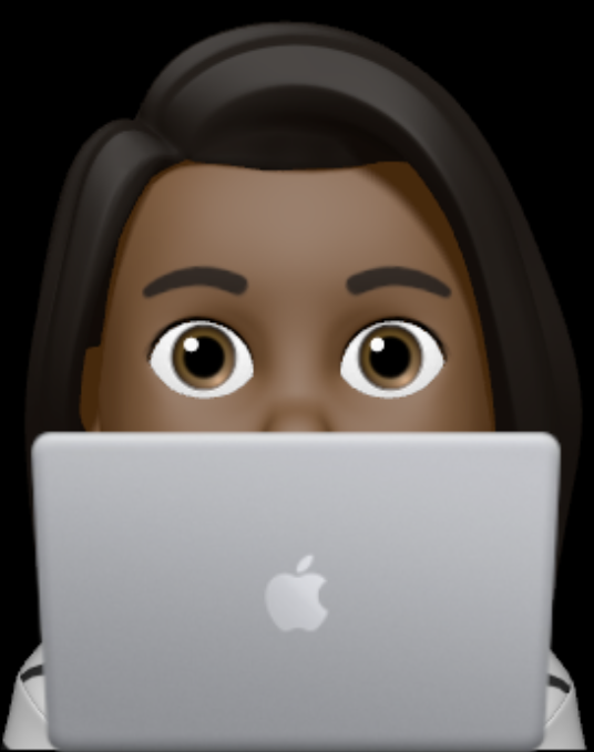 memoji with laptop